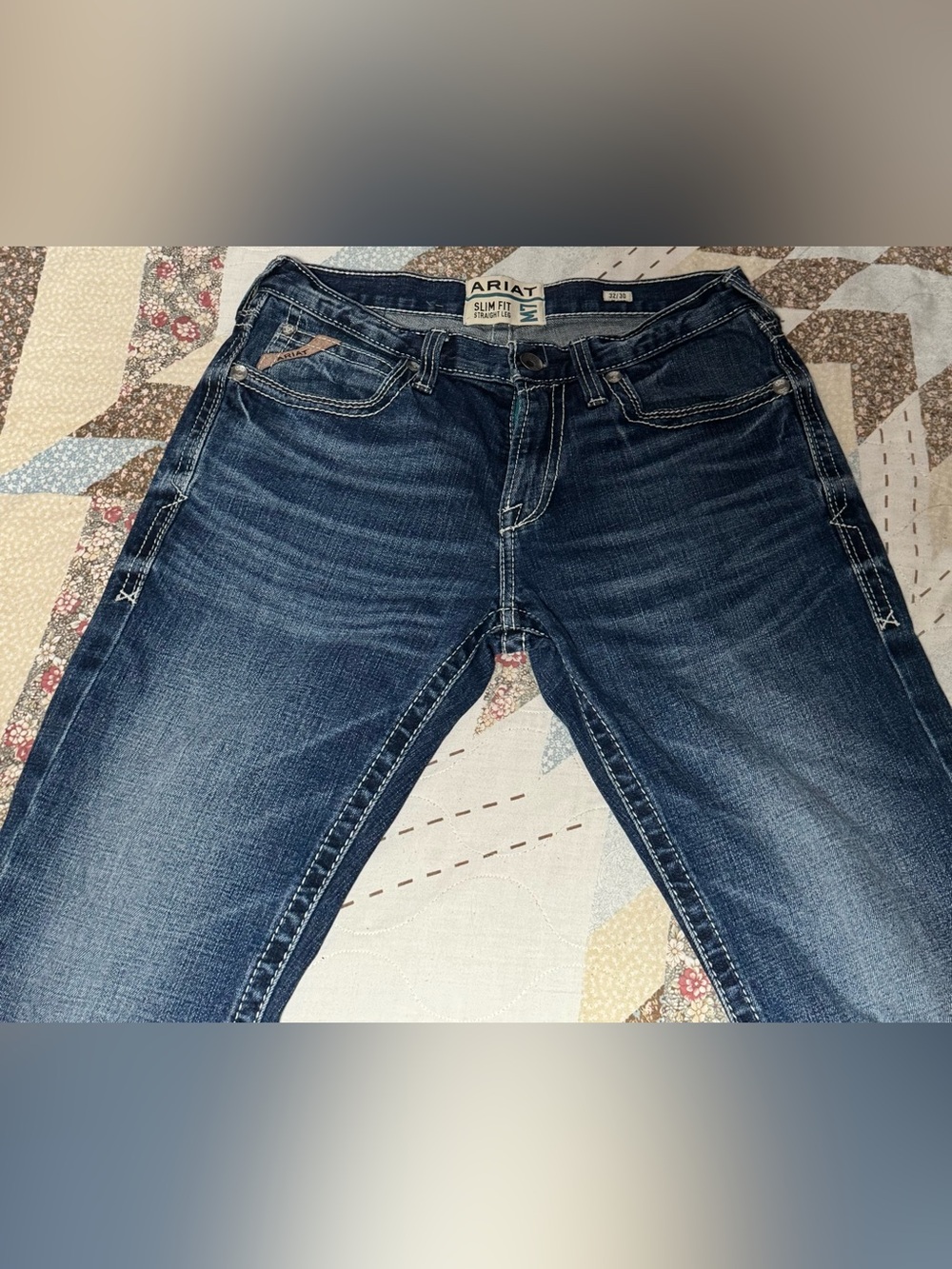 Ariat Slim Straight Jeans in Dark Blue